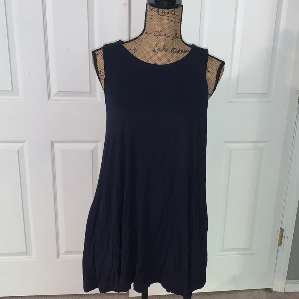 4/$20 H&M basic navy mini swing dress / tunic size M